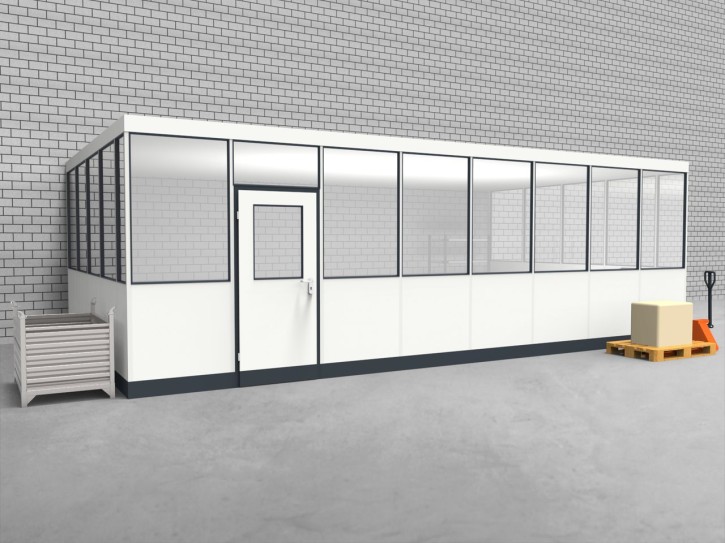 Hallenbüro 3-seitig 8,00 x 4,50 m 36 m² (HB3-8045) Hallenbüro 3-seitig 8,00 x 4,50 m 36 m² (HB3-8045)