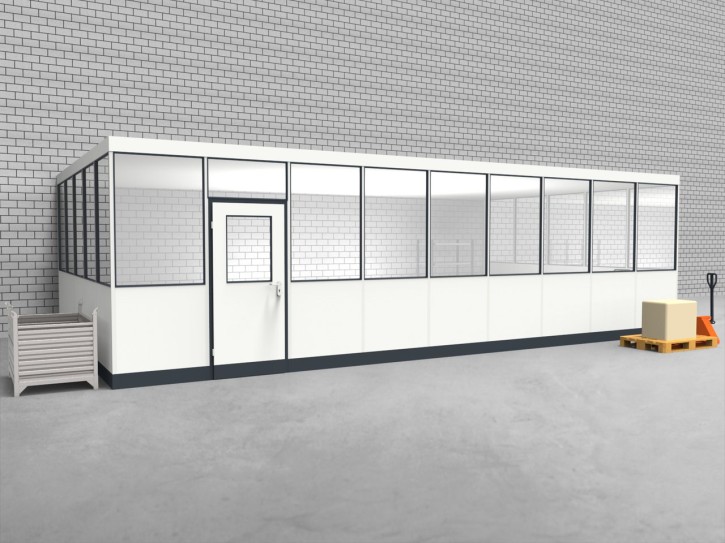 Hallenbüro 3-seitig 9,00 x 5,00 m 45 m² (HB3-9050)