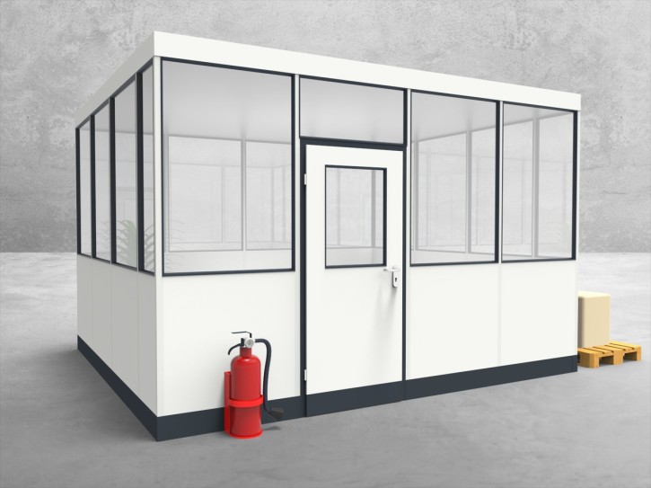 Hallenbüro 4-seitig 4,00 x 3,50 m 14 m² (HB4-4035) Hallenbüro 4-seitig 4,00 x 3,50 m 14 m² (HB4-4035)