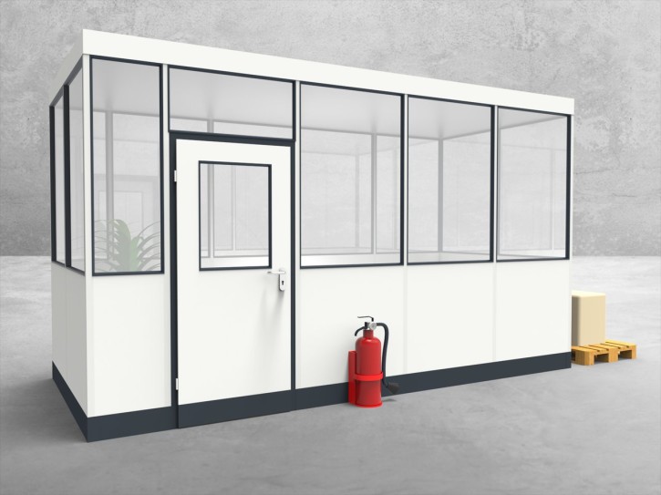 Hallenbüro 4-seitig 4,50 x 2,00 m 9 m² (HB4-4520) Hallenbüro 4-seitig 4,50 x 2,00 m 9 m² (HB4-4520)