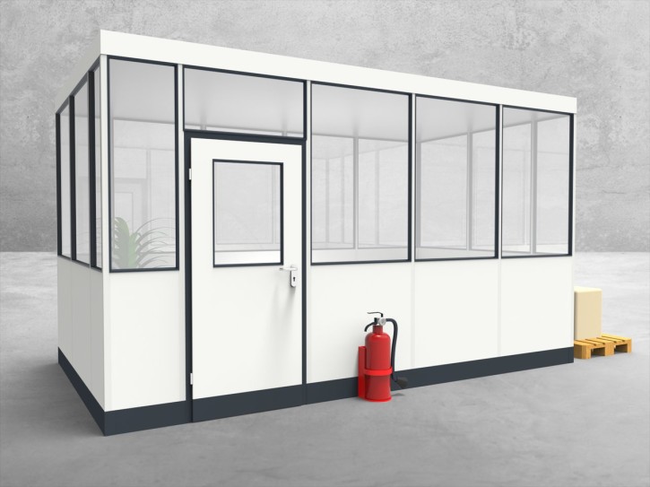 Hallenbüro 4-seitig 4,50 x 2,50 m 11,25 m² (HB4-4525) Hallenbüro 4-seitig 4,50 x 2,50 m 11,25 m² (HB4-4525)