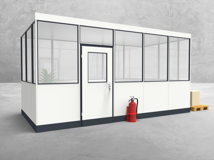 Hallenbüro 4-seitig 5,00 x 2,50 m 12,5 m² (HB4-5025) Hallenbüro 4-seitig 5,00 x 2,50 m 12,5 m² (HB4-5025)