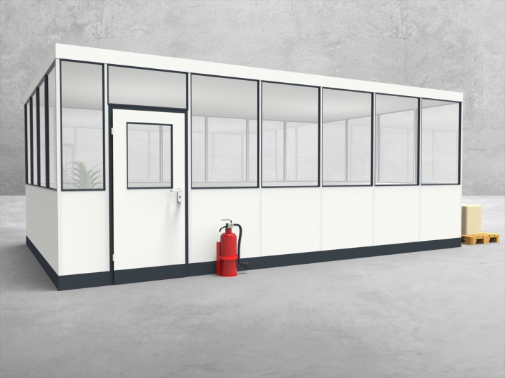 Hallenbüro 4-seitig 6,50 x 4,00 m 26 m² (HB4-6540) Hallenbüro 4-seitig 6,50 x 4,00 m 26 m² (HB4-6540)