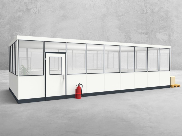 Hallenbüro 4-seitig 9,00 x 4,00 m 36 m² (HB4-9040) Hallenbüro 4-seitig 9,00 x 4,00 m 36 m² (HB4-9040)