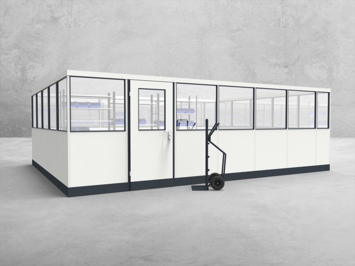 Stellwand 4-seitig 6,50 x 5,00 m 32,5 m² (SW4-6550) Stellwand 4-seitig 6,50 x 5,00 m 32,5 m² (SW4-6550)