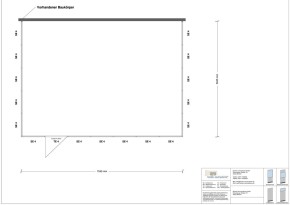 Hallenbüro 3-seitig 7,00 x 5,00 m 35 m² (HB3-7050)