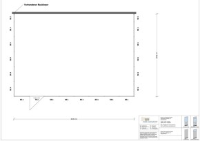 Hallenbüro 3-seitig 8,00 x 5,50 m 44 m² (HB3-8055)