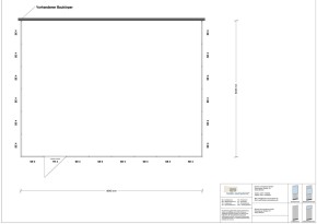 Hallenbüro 3-seitig 8,00 x 6,00 m 48 m² (HB3-8060)