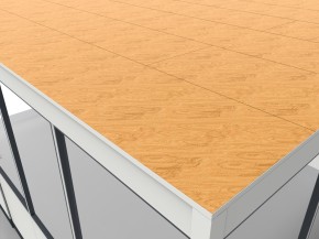 Hallenbüro 3-seitig 9,00 x 5,00 m 45 m² (HB3-9050)