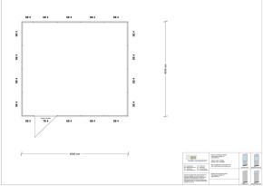 Hallenbüro 4-seitig 4,50 x 4,00 m 18 m² (HB4-4540)