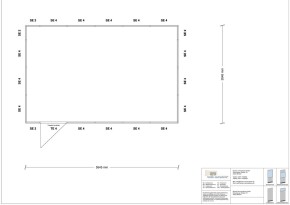 Hallenbüro 4-seitig 5,50 x 3,50 m 19,25 m² (HB4-5535)