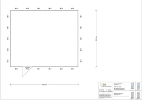 Hallenbüro 4-seitig 6,00 x 5,00 m 30 m² (HB4-6050)