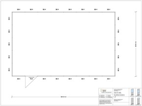 Hallenbüro 4-seitig 8,00 x 5,00 m 40 m² (HB4-8050)
