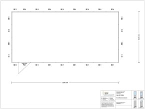 Hallenbüro 4-seitig 8,50 x 4,00 m 34 m² (HB4-8540)