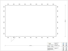 Hallenbüro 4-seitig 9,00 x 5,50 m 49,5 m² (HB4-9055)