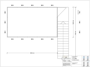 Hallenbüro als Doppelstock 4-seitig 5,00 x 3,00 m 15 m² (HD4-5030)