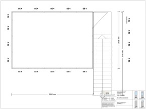 Hallenbüro als Doppelstock 4-seitig 5,00 x 3,50 m 17,5 m² (HD4-5035)