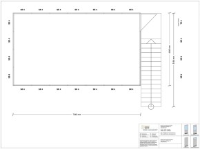Hallenbüro als Doppelstock 4-seitig 7,00 x 4,00 m 28 m² (HD4-7040)