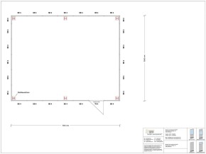 Hallenbüro als Doppelstock 4-seitig 7,00 x 5,50 m 38,5 m² (HD4-7055)