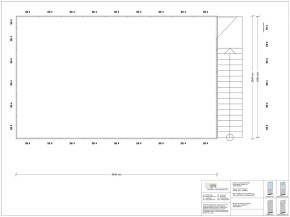 Hallenbüro als Doppelstock 4-seitig 9,00 x 5,50 m 49,5 m² (HD4-9055)