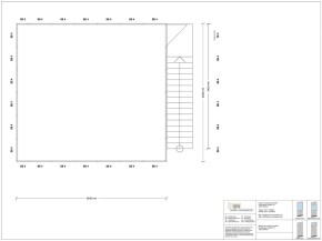 Hallenbüro auf Stahlbau 4-seitig 6,50 x 6,00 m 39 m² (HS4-6560)