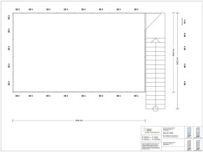Hallenbüro auf Stahlbau 4-seitig 7,50 x 4,50 m 33,75 m² (HS4-7545)