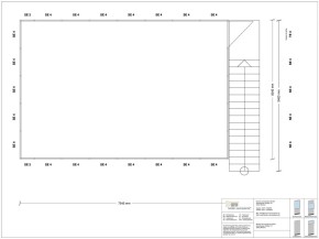 Hallenbüro auf Stahlbau 4-seitig 7,50 x 5,00 m 37,5 m² (HS4-7550)