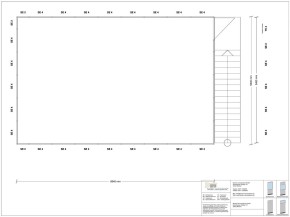 Hallenbüro auf Stahlbau 4-seitig 8,50 x 5,50 m 46,75 m² (HS4-8555)