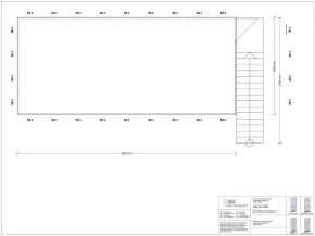 Hallenbüro auf Stahlbau 4-seitig 9,00 x 4,00 m 36 m² (HS4-9040)