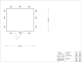 Stellwand 4-seitig 3,00 x 2,50 m 7,5 m² (SW4-3025)