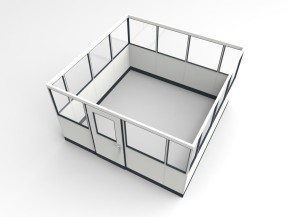 Stellwand 4-seitig 3,50 x 3,50 m 12,25 m² (SW4-3535)