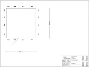 Stellwand 4-seitig 3,50 x 3,50 m 12,25 m² (SW4-3535)