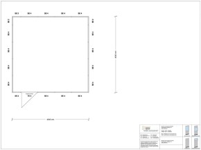 Stellwand 4-seitig 4,50 x 4,50 m 20,25 m² (SW4-4545)