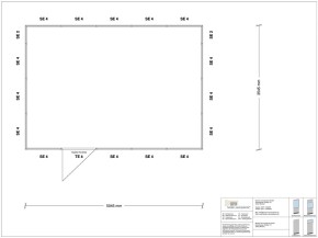 Stellwand 4-seitig 5,00 x 3,50 m 17,5 m² (SW4-5035)