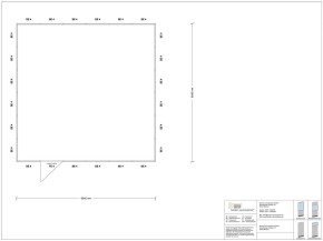 Stellwand 4-seitig 6,00 x 6,00 m 36 m² (SW4-6060)