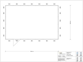 Stellwand 4-seitig 7,00 x 4,50 m 31,5 m² (SW4-7045)