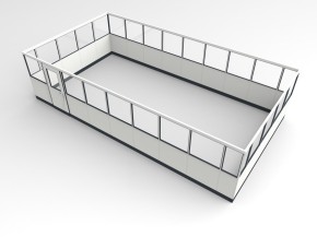 Stellwand 4-seitig 8,50 x 4,50 m 38,25 m² (SW4-8545)
